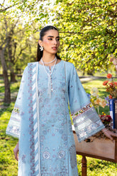 3-PC Unstitched Embroidered Lawn Riwayat By Ramsha | Y-1306